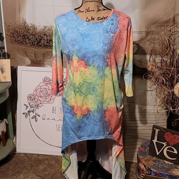 L&B Colorful Hi-Lo Top Size S - Picture 1 of 6